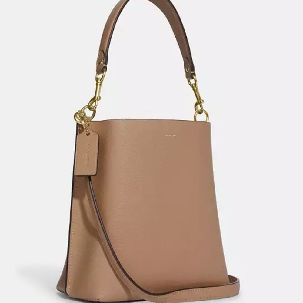 Coach Tan Leather Shoulder Bag - Picture 2 of 4